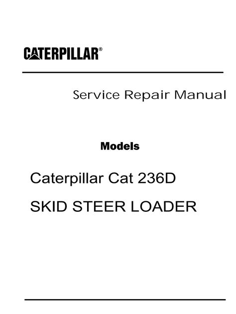 cat 236d operators manual free